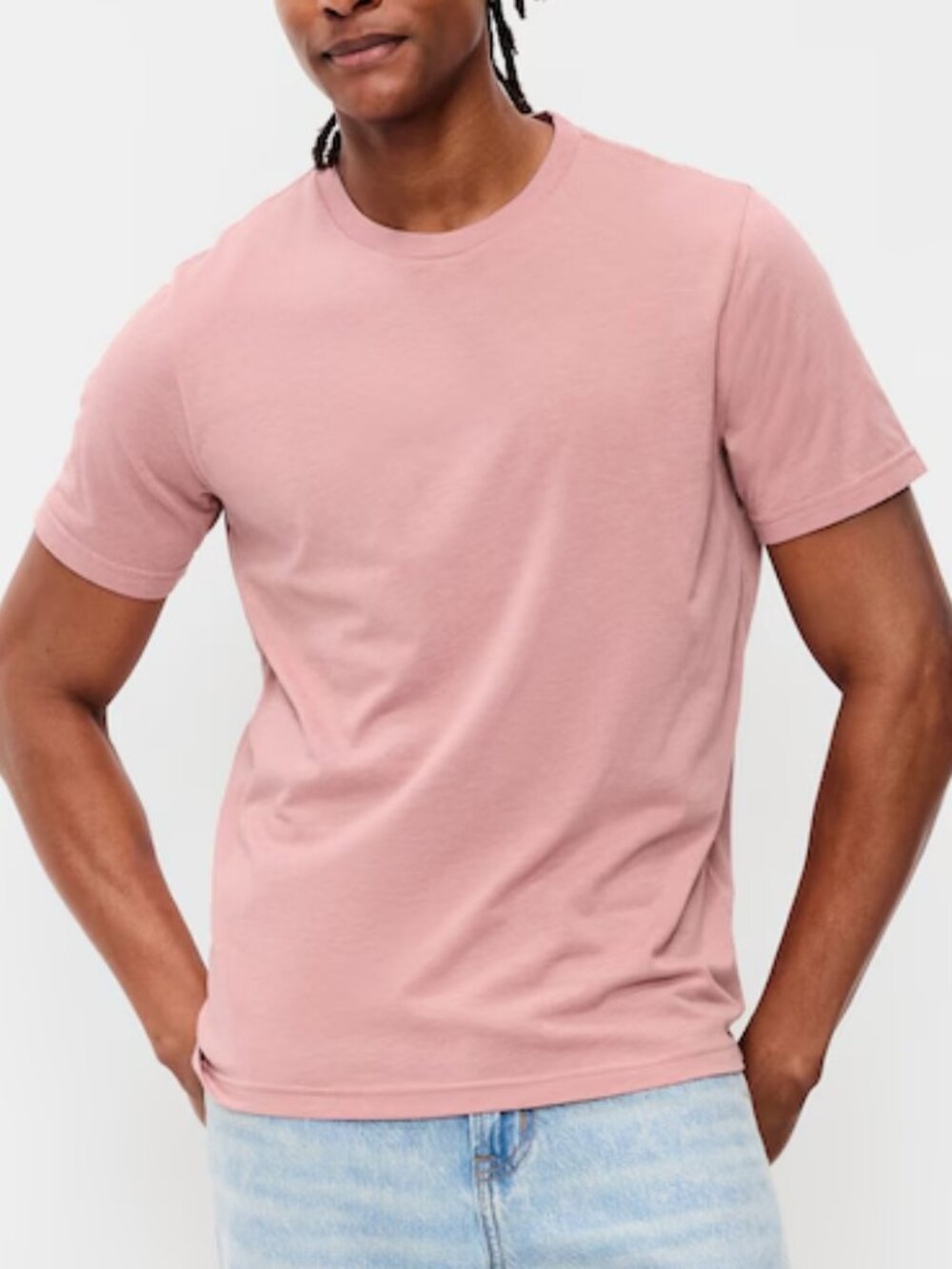 Men's Old Navy Soft Washed Crew Neck Short Sleeve Tee - Dusty Pink (M)